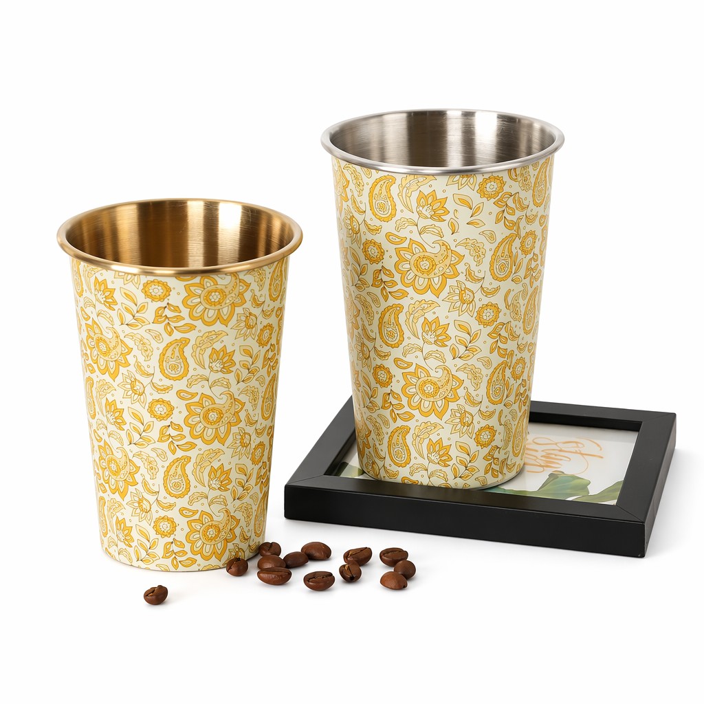 Boho Paisley Tumbler Cup i rustfrit stål