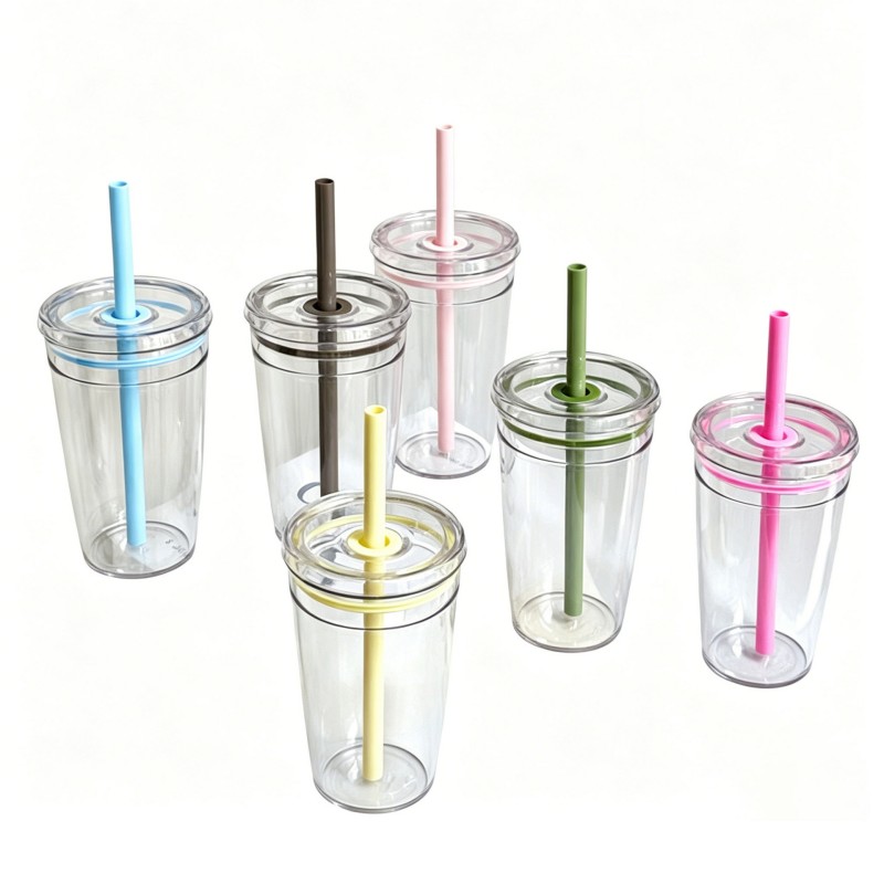 Klar PC halm tumbler