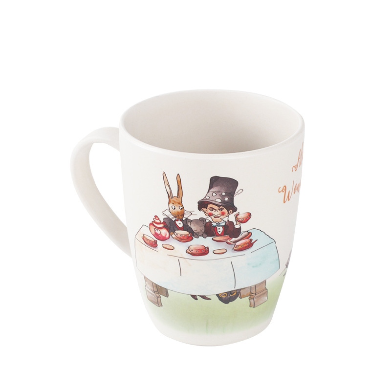 Brugerdefineret 450 ml bambusfiber kaffekrus med håndtag