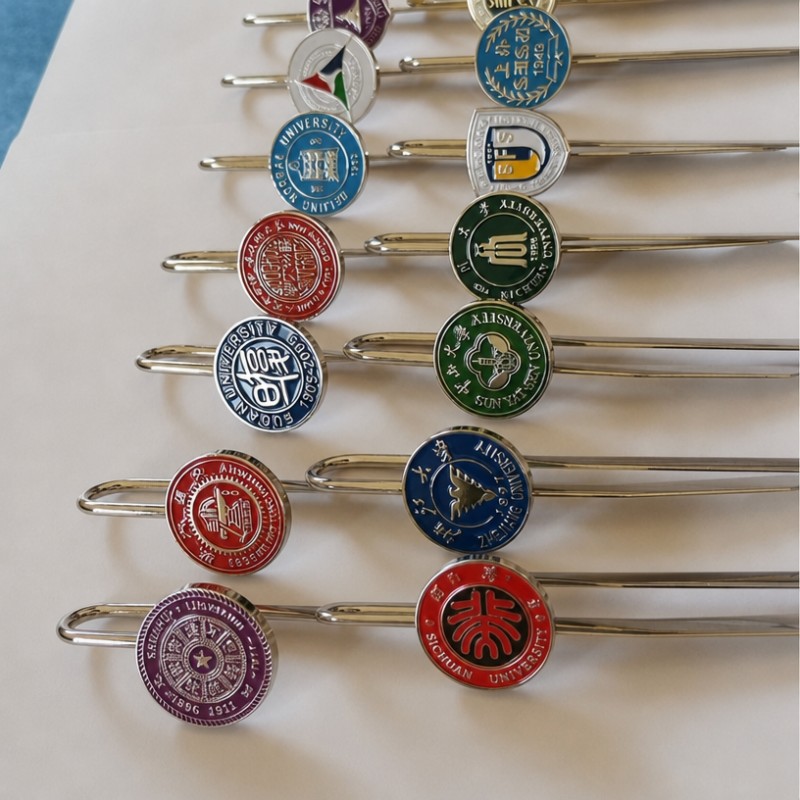 Brugerdefineret Logo University Mindebogmærker i metal