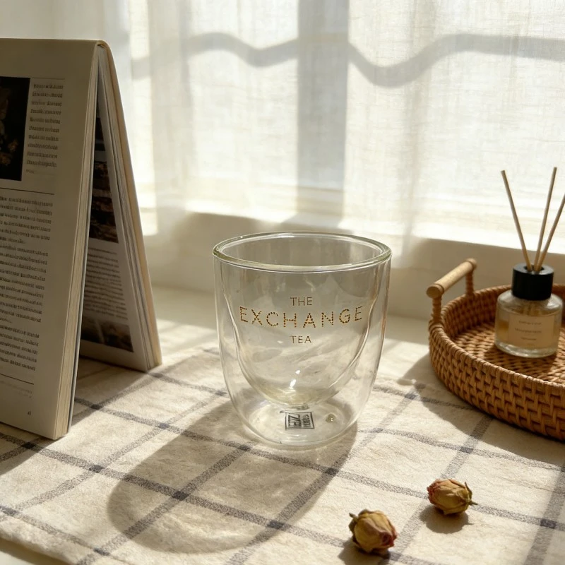 The Double Layer Egg Shaped Glass Tumblers
