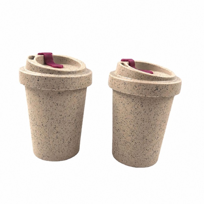 12 oz Sustainable Coffee Ground Genanvendelig rejsekop